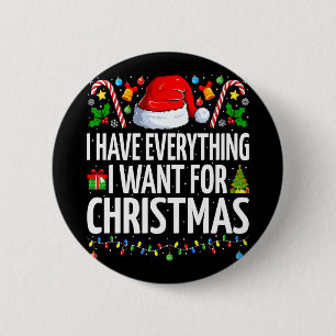 Have everything want for christmas couple pajama 6 cm round badge