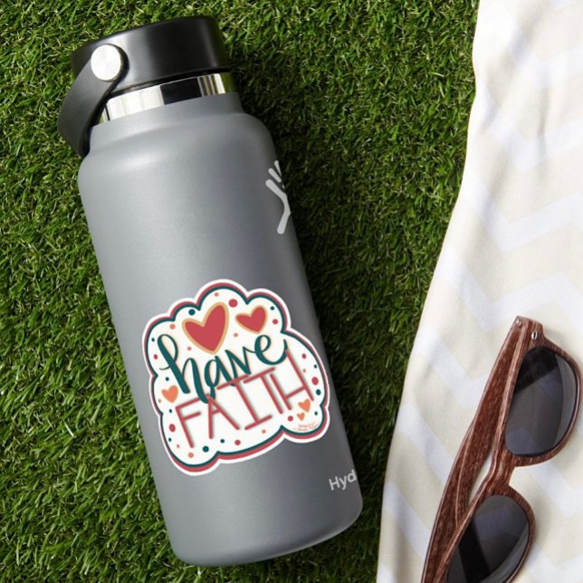 Have Faith Hearts Inspirivity Trendy Sticker  (Creator Uploaded)