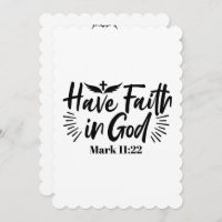 Have Faith in God Mark 11:22 Inspirational Quote