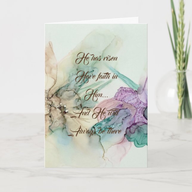 “Have Faith in Him” Easter Note Card (Front)