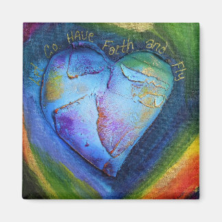 Have Faith Magnet blue