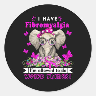 Have Fibromyalgia Awareness 1 Classic Round Sticker