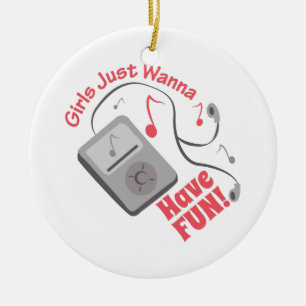 Have Fun Ceramic Tree Decoration