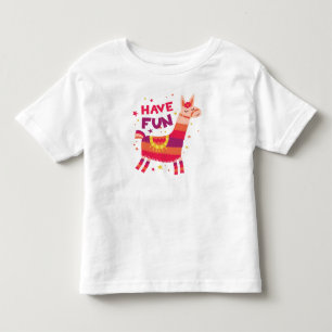 Have Fun Llama Boho Fiesta Animal Toddler T-Shirt