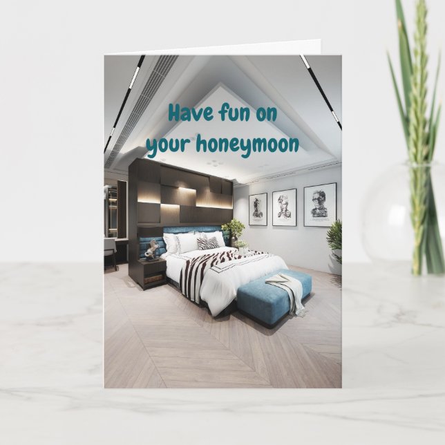 Have fun on your honeymoon. card (Front)