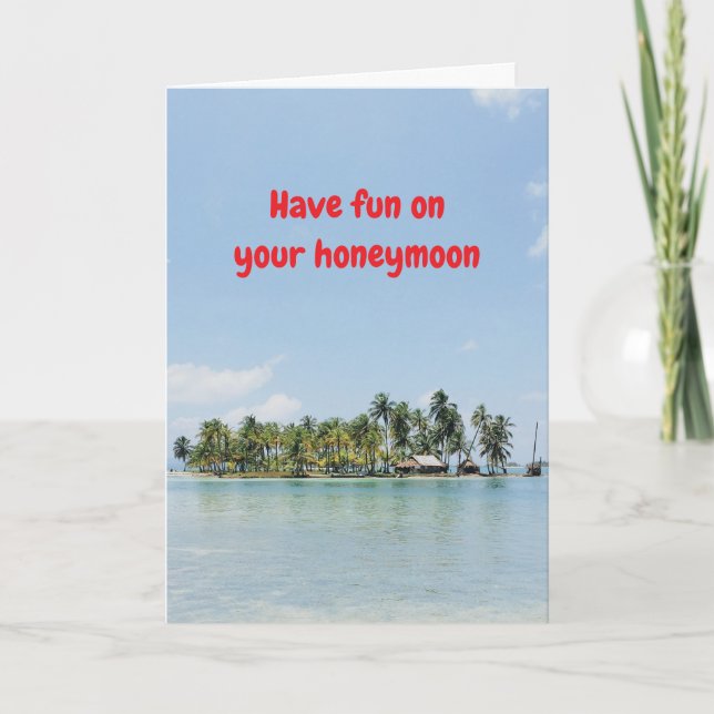 Have fun on your honeymoon. card (Front)