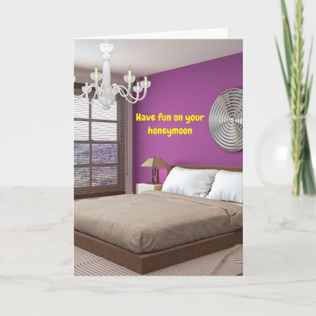 Have fun on your honeymoon. card (Front)