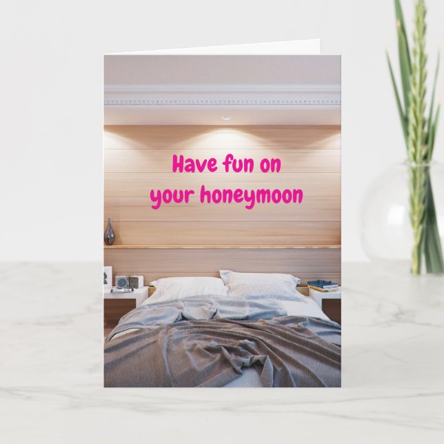 Have fun on your honeymoon. card (Front)