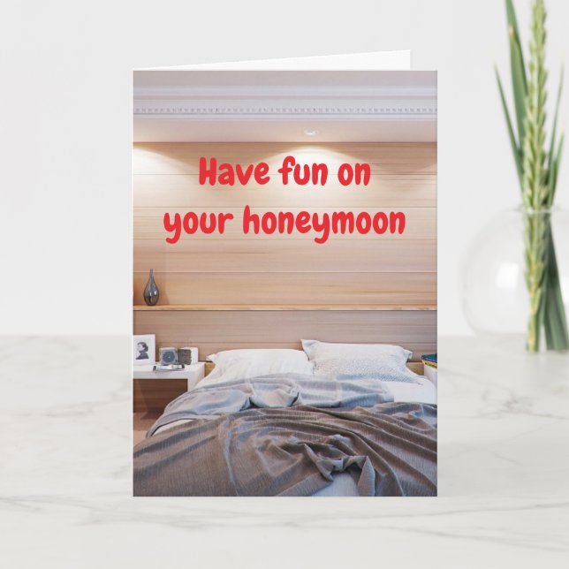 Have fun on your honeymoon. card (Front)