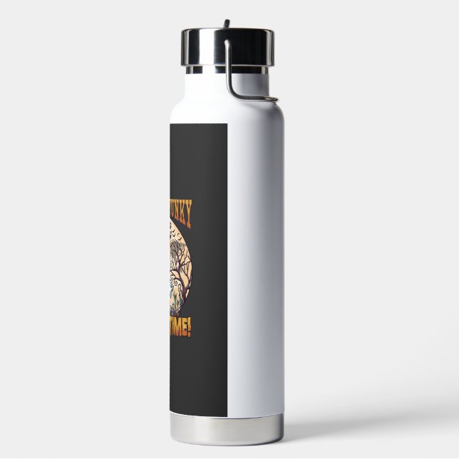 Have Funky Gourd Time Ghost Pumpkin Graveyard Water Bottle (Left)