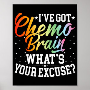 Have Got Chemo Brain Inspirational Brain Cancer Poster