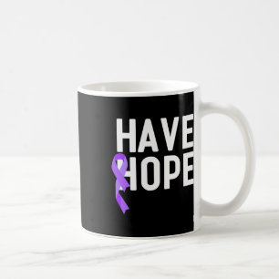 Have Hope Purple Ribbon Overdose Awareness End Add Coffee Mug