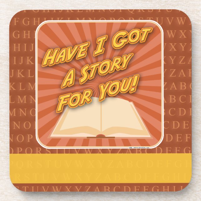 Have I Got A Story Author Promotional Design Coaster (Front)