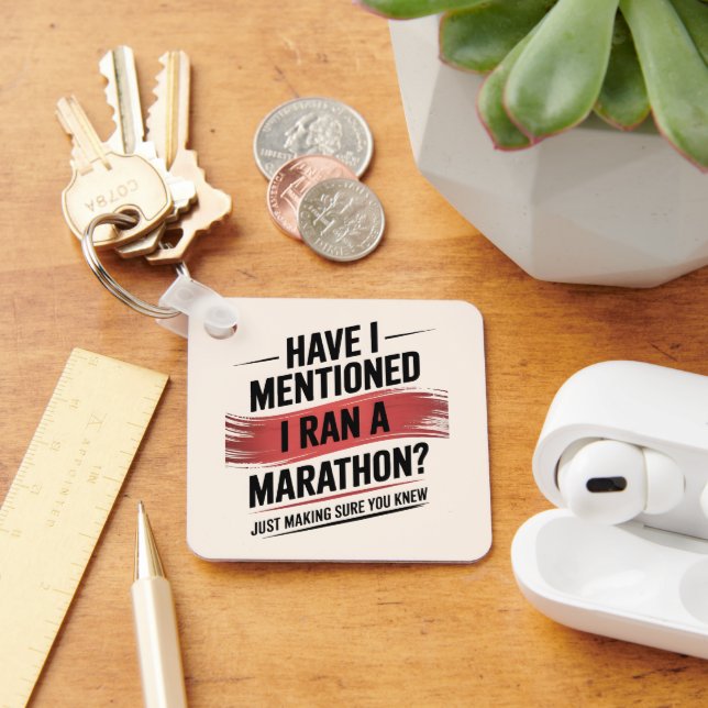 Have i mentioned i ran a marathon key ring (Desk)
