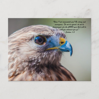 "Have I not commanded you? Be strong and courageou Postcard