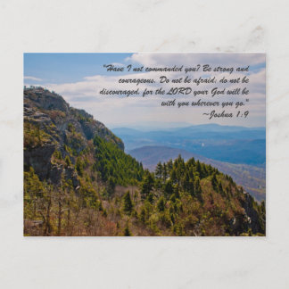 "Have I not commanded you? Be strong and courageou Postcard