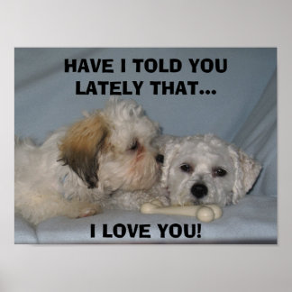 HAVE I TOLD YOU LATELY THAT... I LOVE ... POSTER