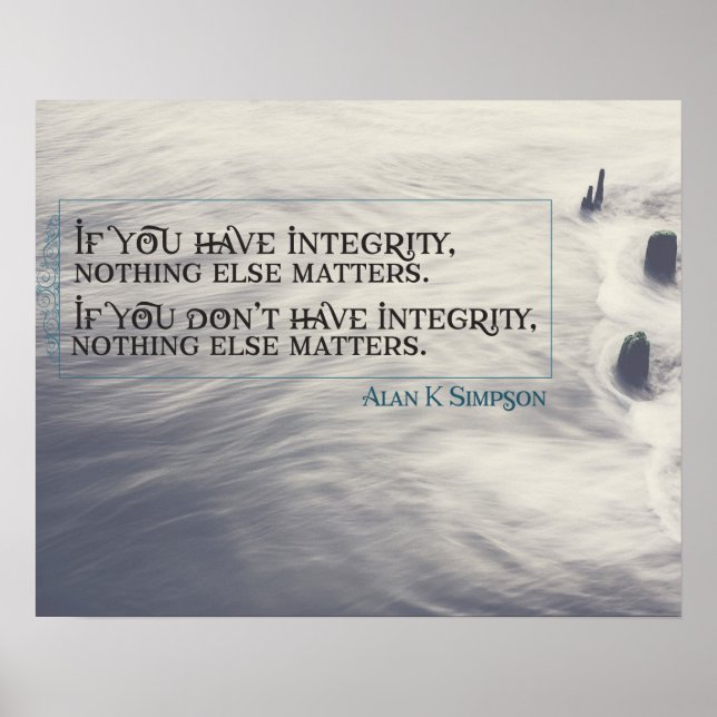 Have Integrity Poster (Front)