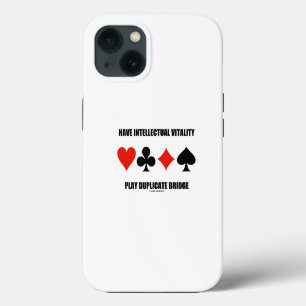 Have Intellectual Vitality Play Duplicate Bridge iPhone 13 Case