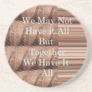 Have it all Giraffe Safari  Hakuna Matata woven so Coaster