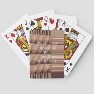 Have it all Giraffe Safari Hakuna Matata woven so Playing Cards