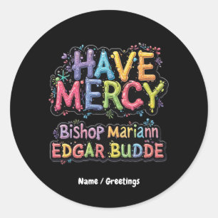 Have Mercy: Bishop Mariann Edgar Budde’s Impact on Classic Round Sticker