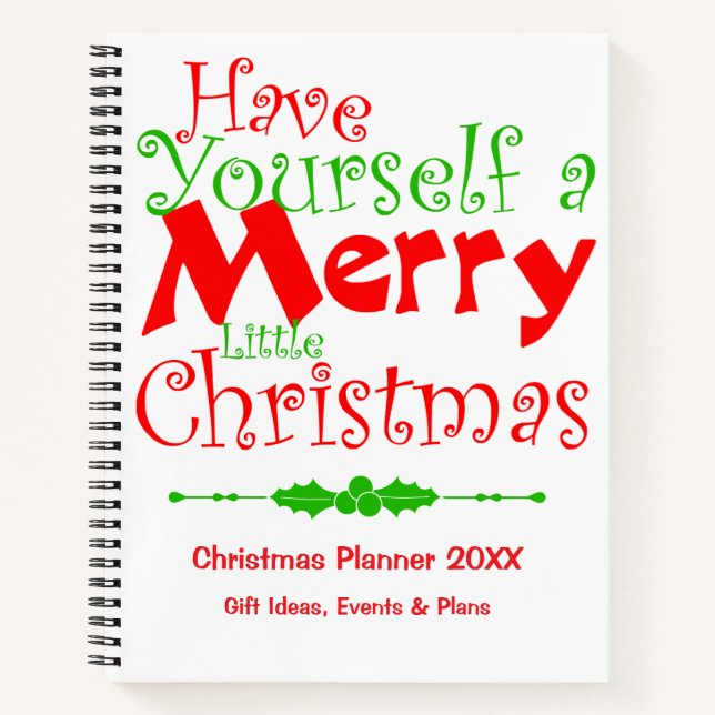 Have Merry Christmas Holiday Notebook (Front)