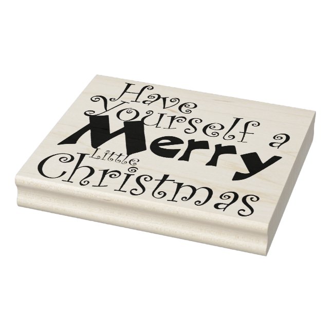 Have Merry Christmas Holiday Rubber Stamp (Stamp)