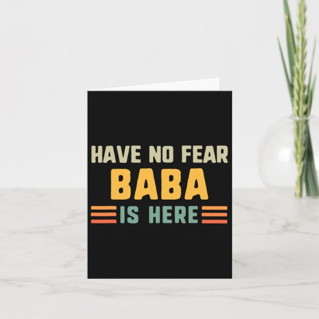 Have No Fear Is Here Funny Vintage  Card (Front)