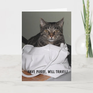 Have purse, will travel card