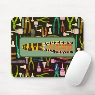 Have Squeezy Hammer Will Travel Retro Mouse Pad