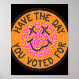 Have The Day You Voted For Leopard Face  Poster