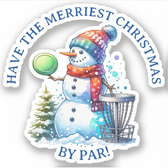 Have the Merriest Christmas by Par | Disc Golf (Front)