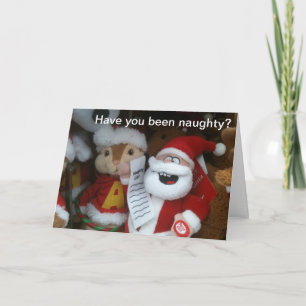 HAVE YOU BEEN NAUGHTY HOLIDAY CARD