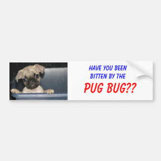 Have you beenbitten by the, PUG BUG?? Bumper Sticker