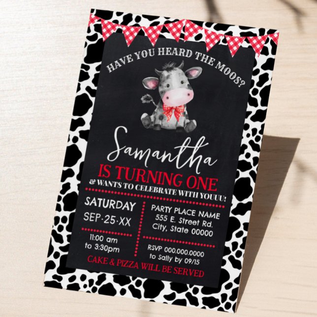 Have You Heard Moos Cow Farm Birthday Invitation (Creator Uploaded)