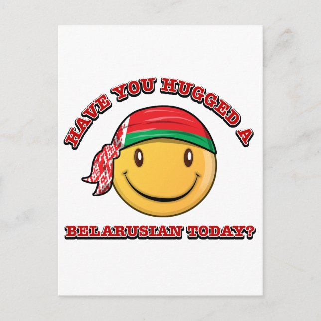 Have you hugged a Belarusian today? Postcard (Front)