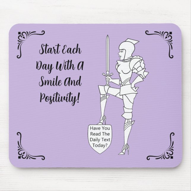 "Have You Read the Daily Text Today?" Mouse Pad (Front)