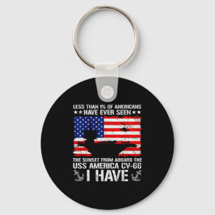 Have you seen sunset from aboard uss america cv-66 key ring