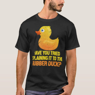 Have You Tried Explaining It Computer black lab pu T-Shirt