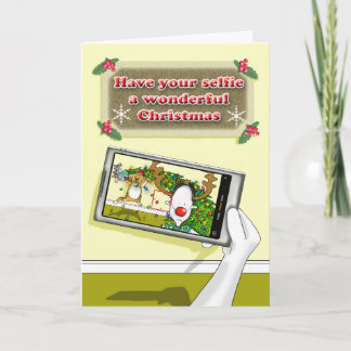 Have your selfie a wonderful Christmas Holiday Card