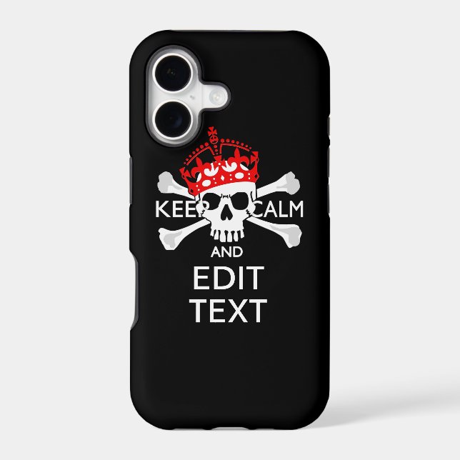Have Your Text Keep Calm Crossbones Skull (Back)