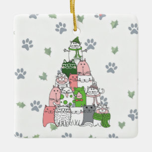 Have yourself a Furry Little Christmas! Ceramic Ornament