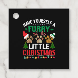 have yourself a furry little christmas favour tags
