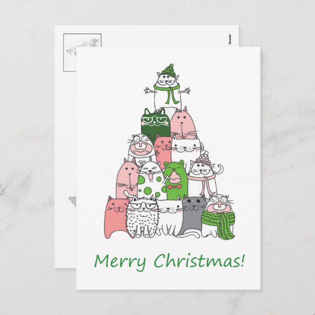 Have yourself a Furry Little Christmas! Holiday Postcard (Front/Back)