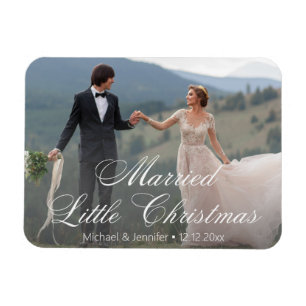 Have Yourself a Married Little Christmas Photo Magnet