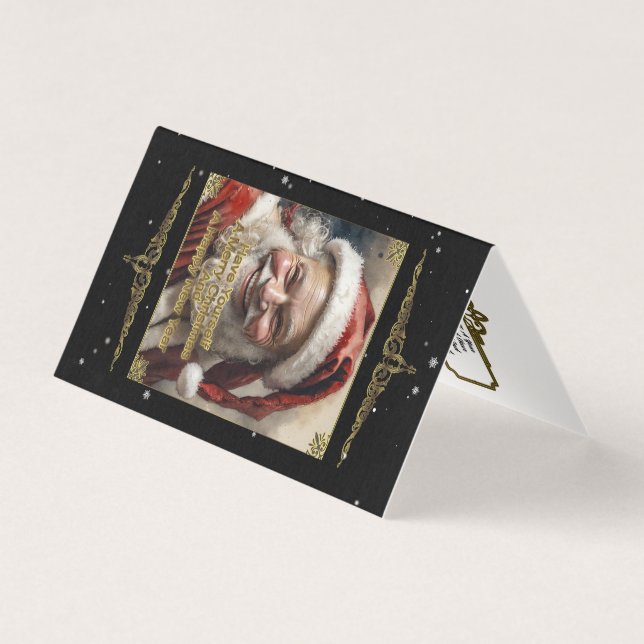 Have Yourself A Merry Christmas Folded Card (Front)