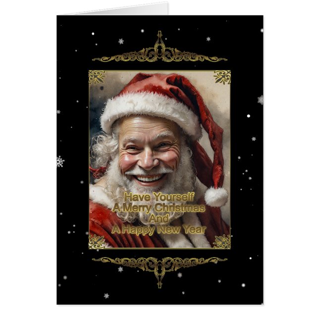 Have Yourself A Merry Christmas Folded Card (Front)