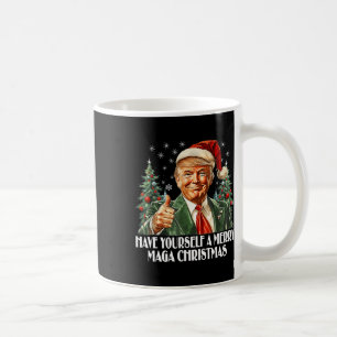Have Yourself A Merry Christmas - Trump Xmas Pajam Coffee Mug