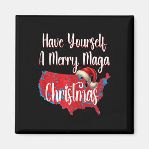 Have Yourself A Merry Christmas Xmas Red Election  Magnet
